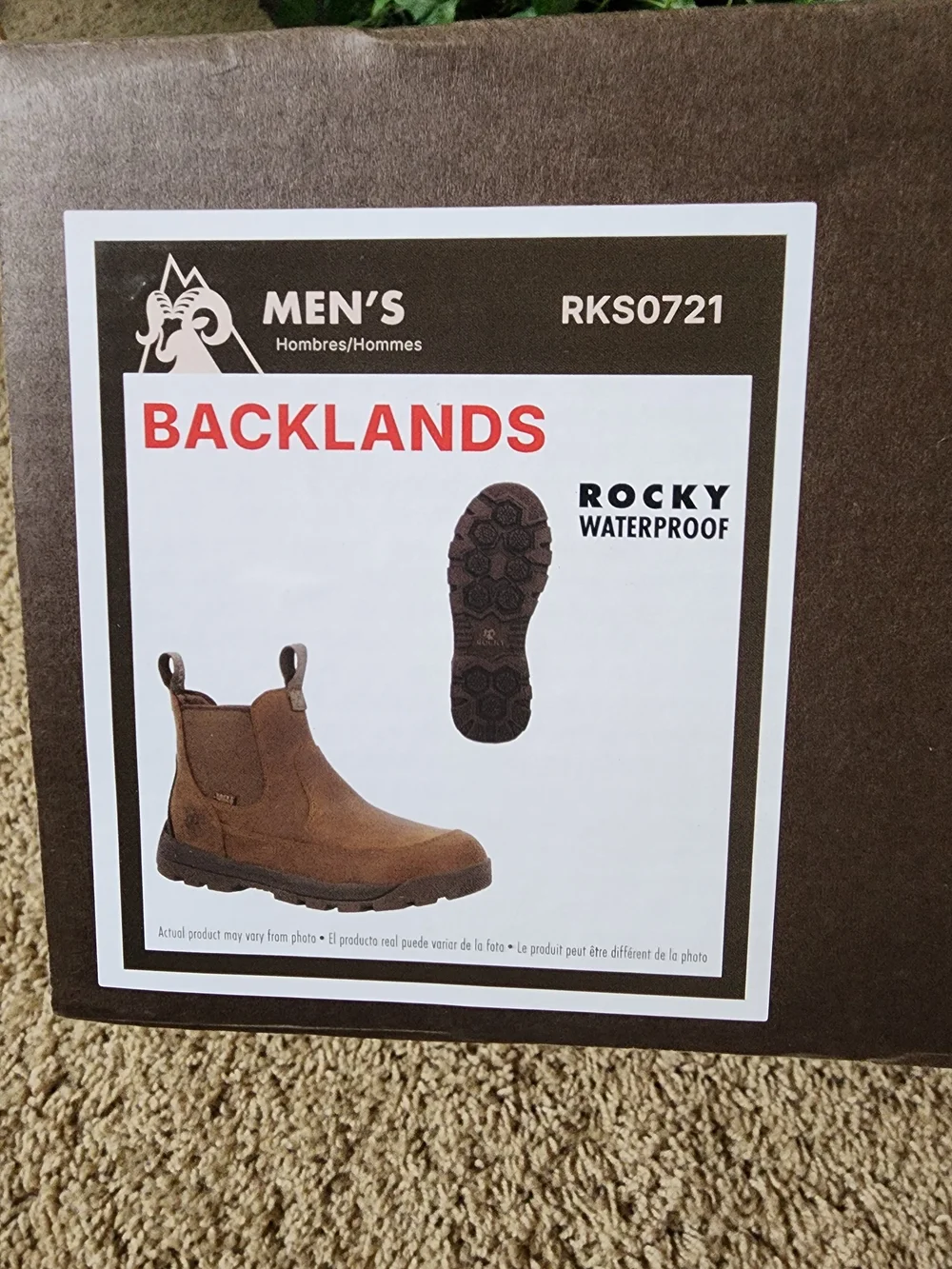 Rocky Brown Leather Chukka Work Boots